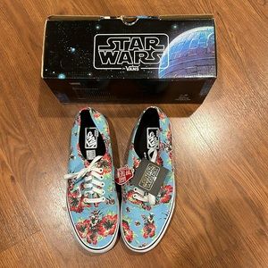 Vans x Star Wars Authentic Yoda Aloha Shoes (Size 9) Never Worn